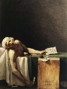 Jacques-Louis David Marat Assassinated in His Bath oil painting artist